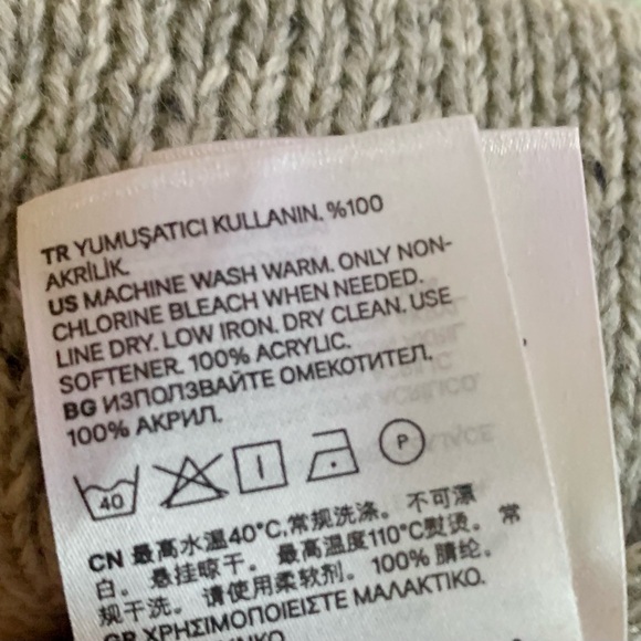 H&M Scarf Speckle Grey - Picture 4 of 4